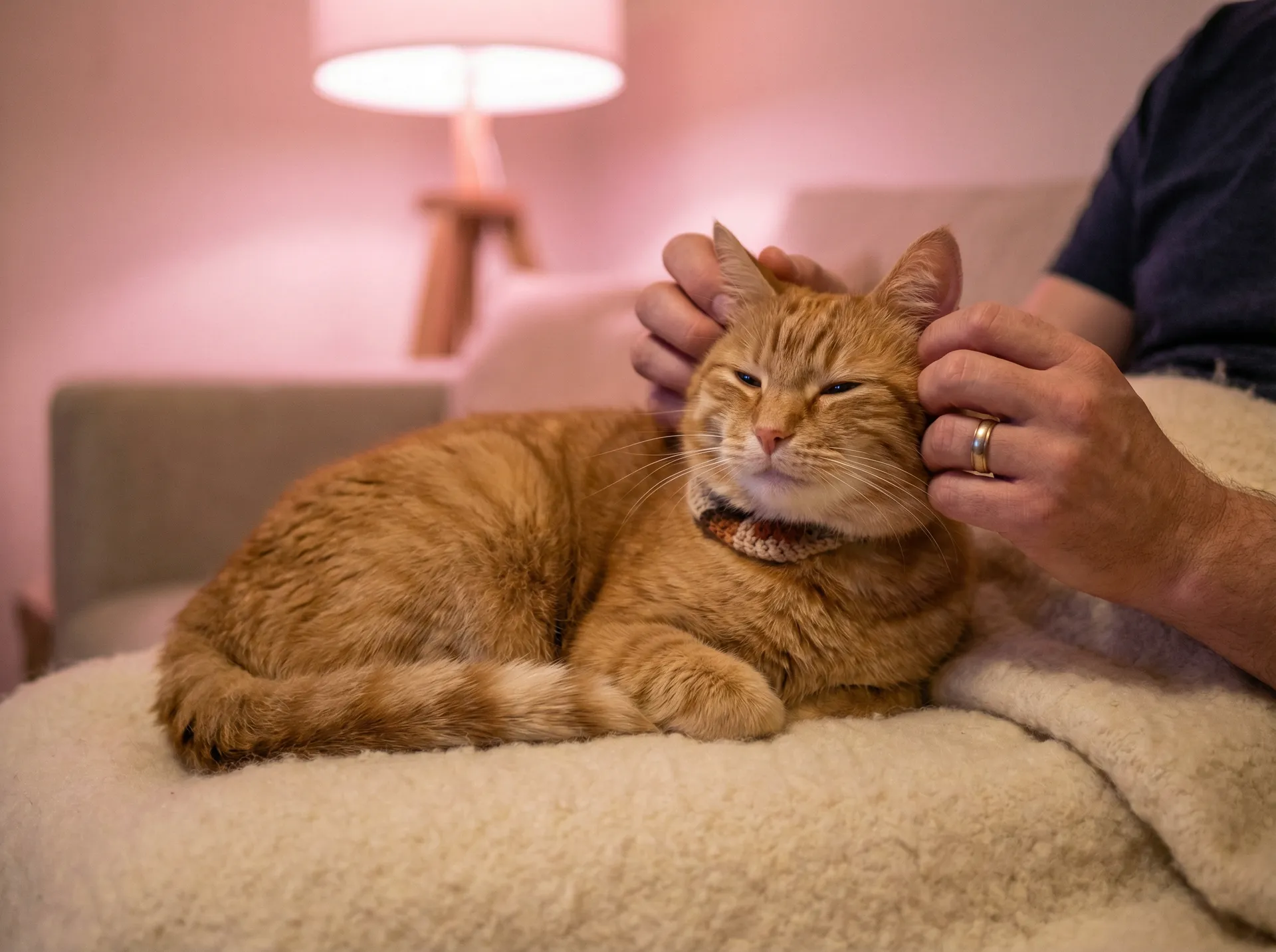 猫咪被温柔抚摸的幸福时刻 - 奋进的旋律电视剧